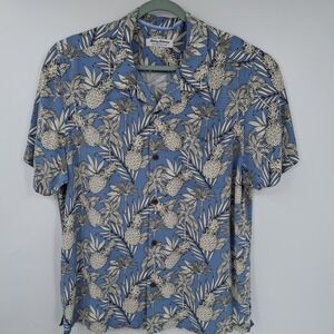 Tommy Bahama Veracruz Cay Shirt Mens XL Pineapple Tropics VISCOSE Camp Shirt